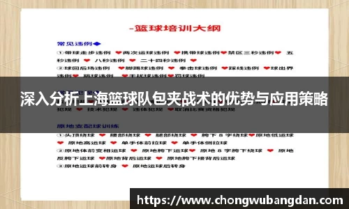 深入分析上海篮球队包夹战术的优势与应用策略