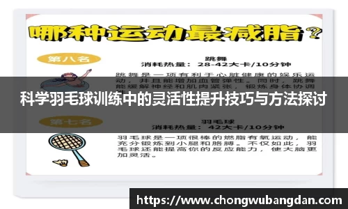 科学羽毛球训练中的灵活性提升技巧与方法探讨